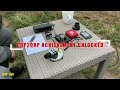 Garden EFHW Vertical testing (QRP CW QSO GW4OKT DE SQ5VCO)