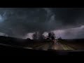 Terrifying Indiana Nocturnal Tornado Timelapse in 4k 3/14/24