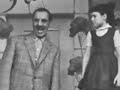 Groucho Marx sings a duet with his daughter Melinda