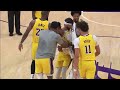 D'Angelo Russell Makes 3 Straight Triples & Lakers Were HYPED