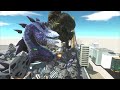 Kong and Godzilla Minus One Against MechaGodzilla Skar King Strike