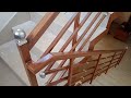 മരം ഡിസൈൻ ഇനി GI പൈപ്പിലും വരക്കാൻ എളുപ്പം.../Wood Finishing in GI Pipe Staircase..