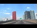 【🇹🇭 4K】Driving From Suvarnabhumi Airport to Silom Downtown Bangkok 36 Km. by expressway