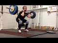 Powerclean + clean + front squat + jerk 110kg @ 83kg