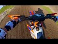 Testing the new front suspension mods on the 2022 KTM 300