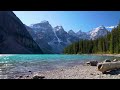 4K Moraine Lake Relaxation | Soothing Water Ambience | Peaceful Nature Sounds for Sleep & Study