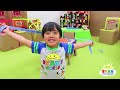 Chuck E Cheese Box Fort Arcade Games with Ryan ToysReview!!!