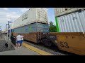 La Plata Rail Days 2023 -- FAST westbound Z train at the Amtrak platform