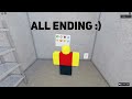 All Endings In janitor v2.0 | Roblox