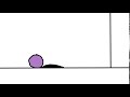 purple ball bouncing