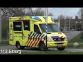 [Auto blokkeert ambulance] A1 Ambulances uit 01, 03, 04 & 06 met spoed naar en vanaf Isala Zwolle