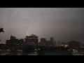 May 11.2024.  Night thunderstorm in Orlando.  Lightning over downtown.