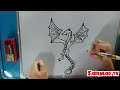 How To Draw A Ender Dragon on A Whiteboard - SarMae TV