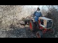 Case 444 Garden Tractor put to work. ASMR