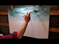 Grey winter  Oil Painting - 2 Color Painting on a 24x36 Inch Canvas