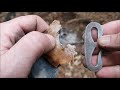 Flint and steel fire with untreated hors hoof fungus (amadou)
