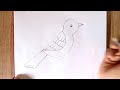 How to draw a bird easy step by step || সহজে পাখি আঁকা শিখুন || bird drawing || draw bird easy