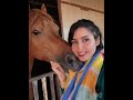 Beautiful Model with a horse