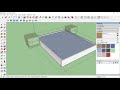 Sketchup Tutorial  Beginners-Making of  Modern Bed design with Side Table II
