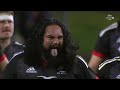 Māori All Blacks perform their haka against Ireland