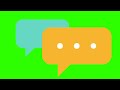 MESSAGE ICON Animated - Green screen Full hd download - No copyright