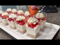 No Bake Strawberry Cheesecake Cups