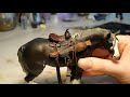 Making a Model Horse Western Tack Set! - Schleich Western Hunting Bridle and Saddle Tutorial