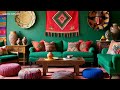 Cozy Living Room | Green Living Room Design Emitting Serenity and Sustainable Aesthetic Beauty