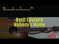 Avril Lavigne - Nobody's Home Guitar Chords cover