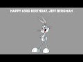 Happy 63rd Birthday, Jeff Bergman