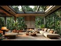 Fireplace Sounds & Warm Jazz Music in the Modern Room | Cozy Jazz Music - Relaxing Jazz Music