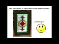 How to illuminate stained glass panels with clear glass in the center area.