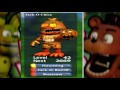 Five Nights at Freddy's WORLD All 48 Characters Unlocked (All Animatronics)