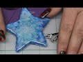 Polymer Clay Star Snowflake Nail Stamped Pendant