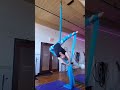 aerial silks right side wrapped split choreo