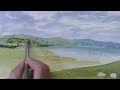 How to paint a landscape in watercolours.