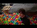 we filled his room with balls