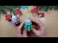 СУПЕР ПРОСТО И БЫСТРО грибочки и ёлочки, новогодние игрушки из фоамирана 🎄 DIY christmas ornaments