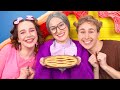 One Colored House Challenge | Bubble Gum vs Granny Pie vs Chocolate by Multi DO Smile