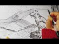 Pen Sketch | How to Draw a Saber-tooth | Real Time