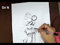 Pen Sketch | How to Draw a Dancing Girl