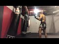 Muay Thai Kicks on heavy bag