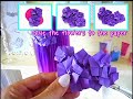 Origami Flower Hair Clip - DIY flower hair piece