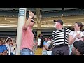 The mime Rob imitating this lost woman 😂🤣 #robthemime #seaworldmime #seaworldorlando