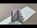 Stunning 3D Brick Wall Drawing - How to Draw a 3D Corner Wall!