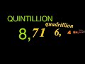 Count To Quintillion 10 1: Only Numbers Allowed