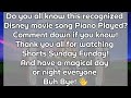 #Shorts Sunday Funday Guess the Disney Movie Piano Music