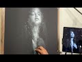 WHITE CHARCOAL ON BLACK PAPER (drawing process and tutorial)