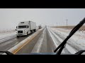 Trucking a Dangerous Hwy on Snow & Ice. Southbound and Down Hwy 287 CO, OK, TX