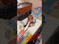 3 year old takes “silly juice” before surgery and starts eating his covers